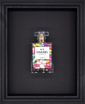 Picture of Chanel NO.5 - Multi Coloured Black Background