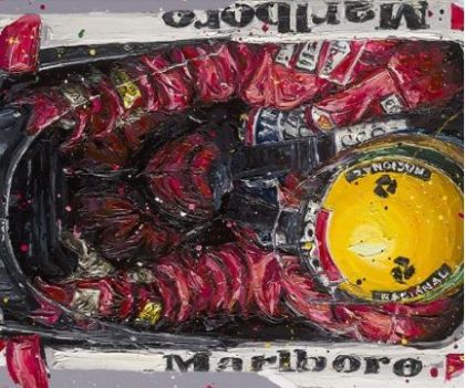 Picture of Birds Eye View Senna- Hand Embellished Canvas