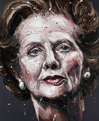 Picture of Mrs T- Hand Embellished Canvas