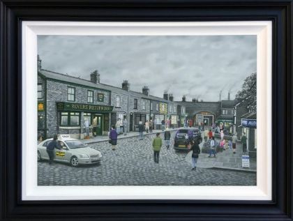 Picture of On The Cobbles- Deluxe Canvas