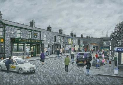 Picture of On The Cobbles- Canvas