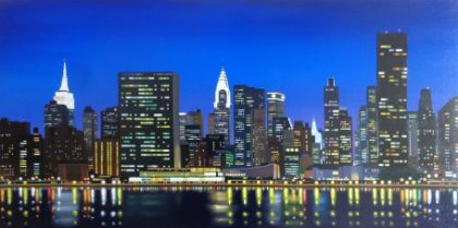 Picture of New York Skyline - Aluminum Board