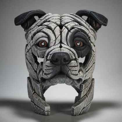 Picture of Staffordshire Bull Terrier Bust - White Patch