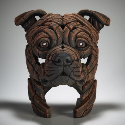 Picture of Staffordshire Bull Terrier Bust - Brindle