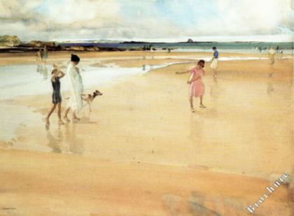 Picture of Fun On The Sands, Bamburgh